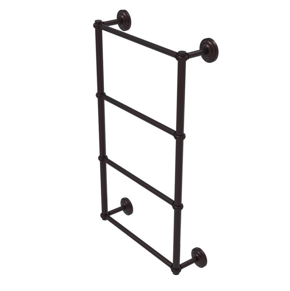Que New Collection 4 Tier 36 Inch Ladder Towel Bar with Twisted Detail