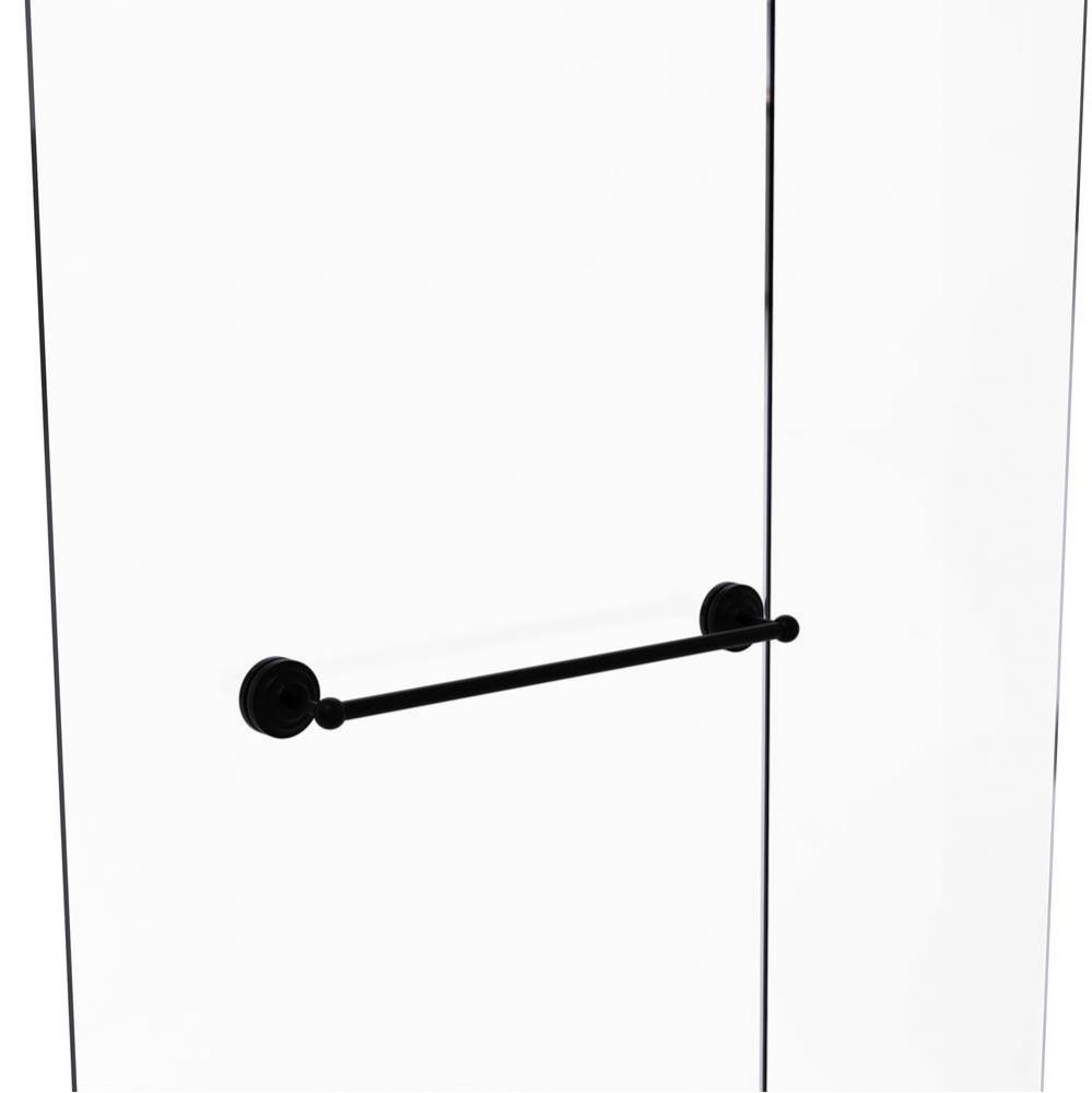 Que New Collection 24 Inch Shower Door Towel Bar