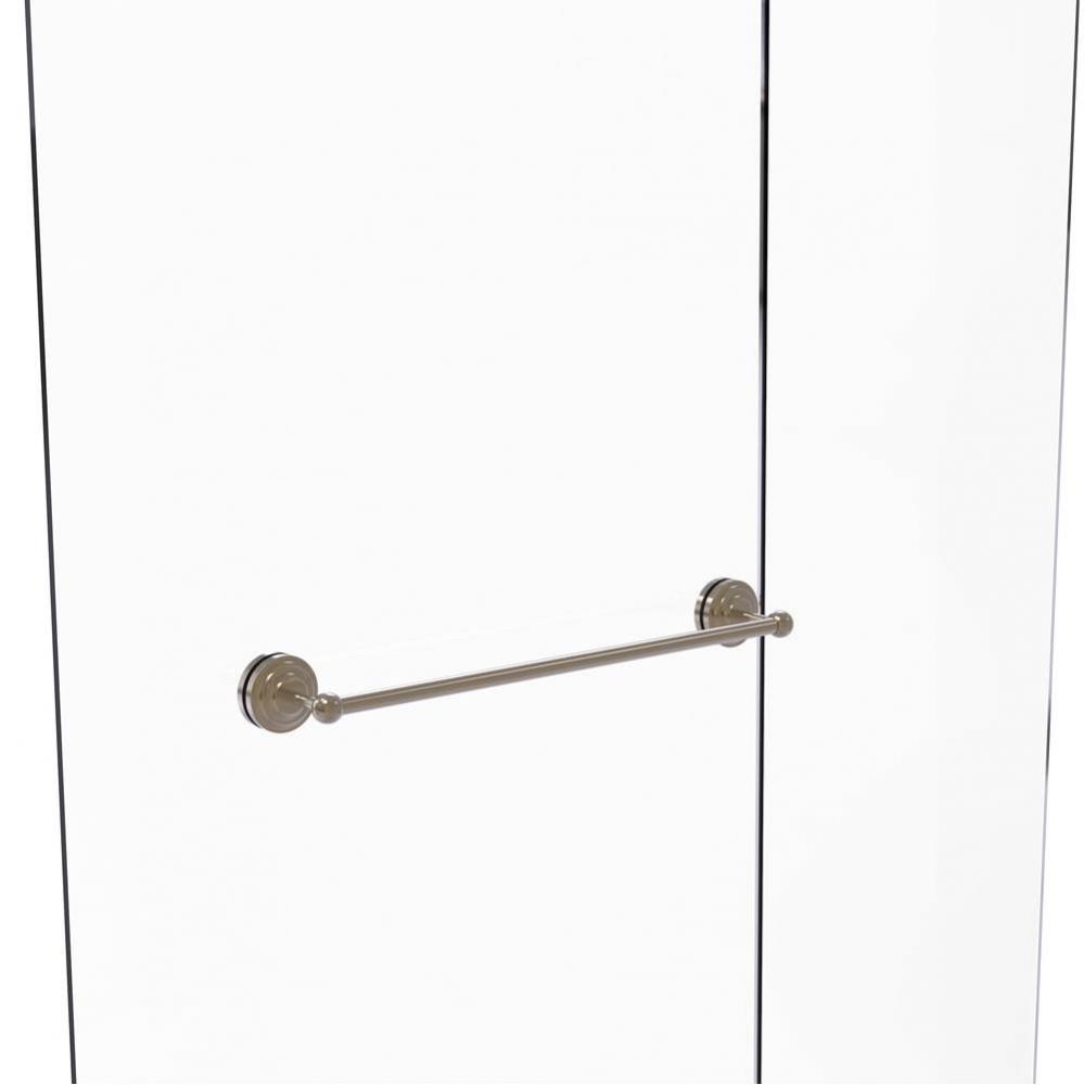 Que New Collection 24 Inch Shower Door Towel Bar
