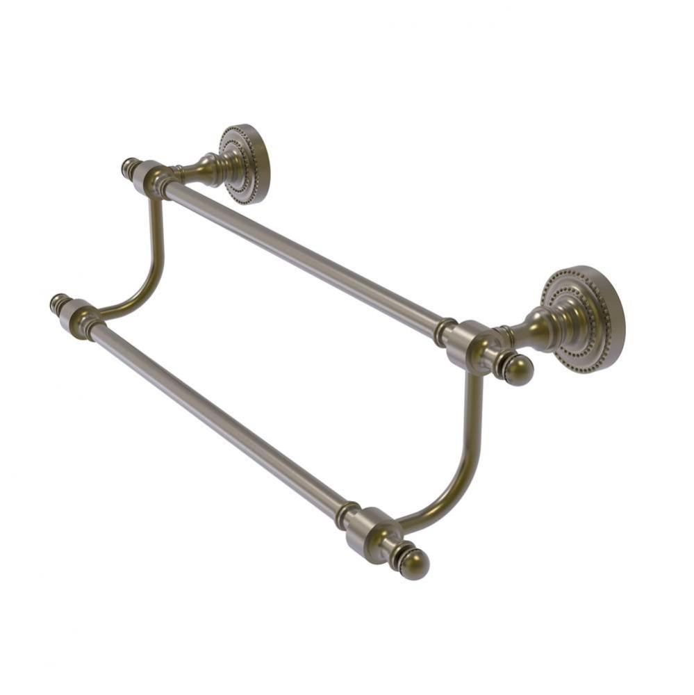 Retro Dot Collection 36 Inch Double Towel Bar