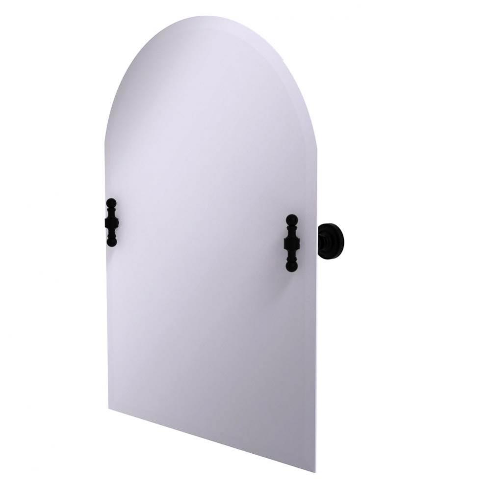 Frameless Arched Top Tilt Mirror with Beveled Edge