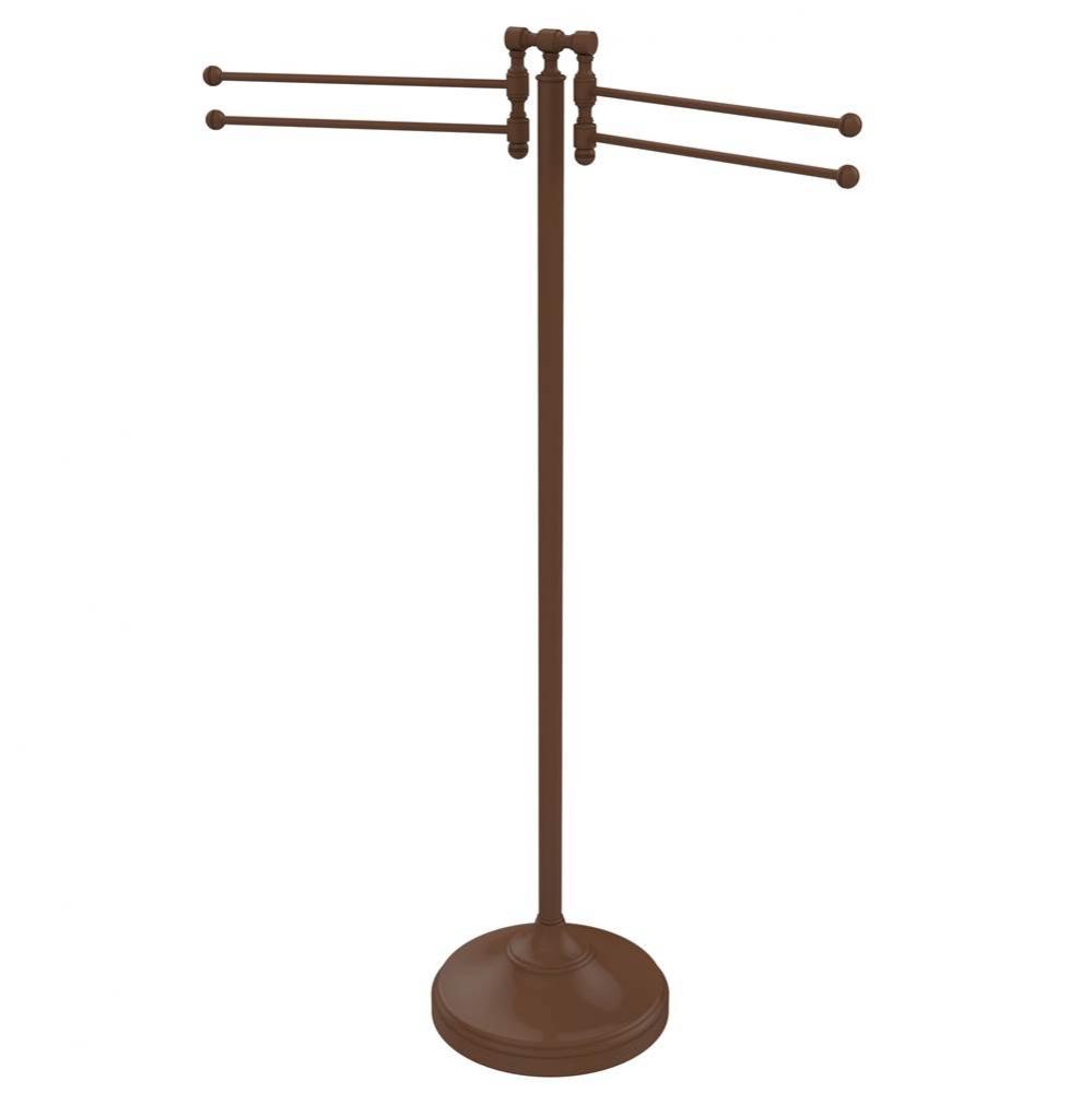 Towel Stand with 4 Pivoting Swing Arms