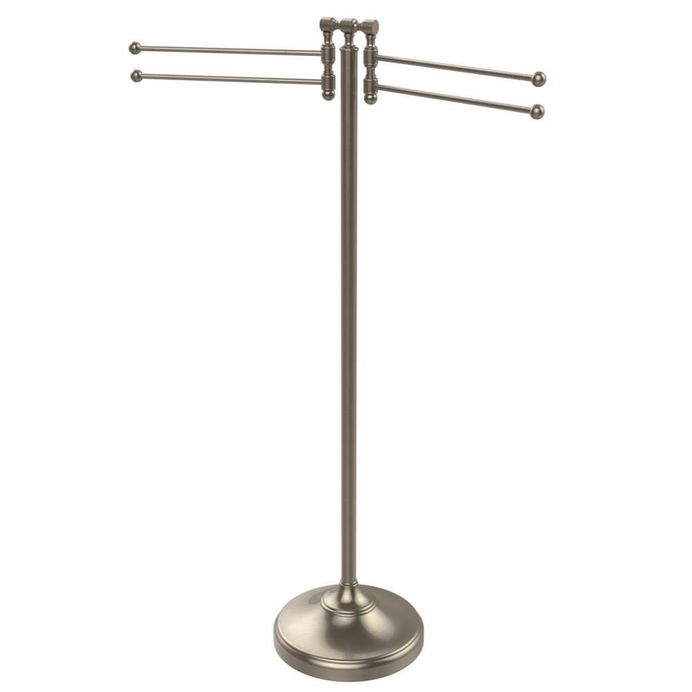 Towel Stand with 4 Pivoting Swing Arms