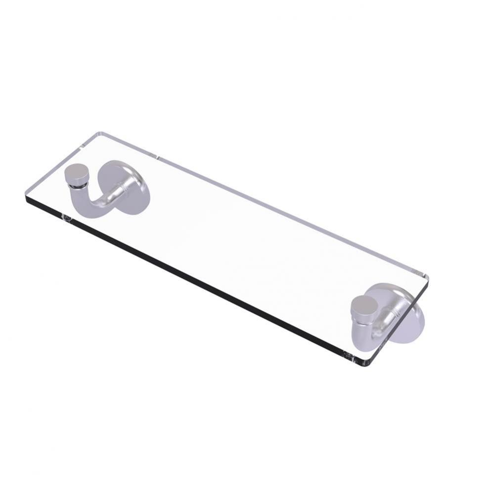 Remi Collection 16 Inch Glass Vanity Shelf with Beveled Edges