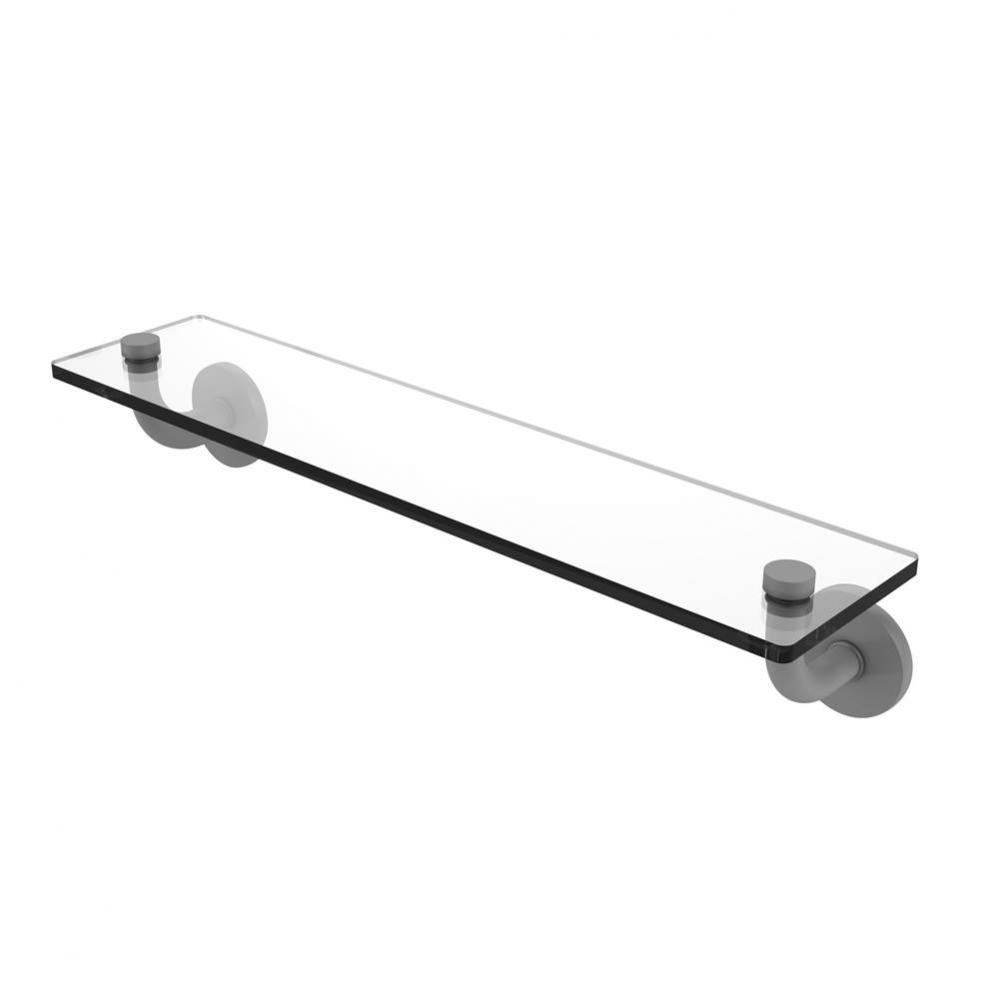 Remi Collection 22 Inch Glass Vanity Shelf with Beveled Edges