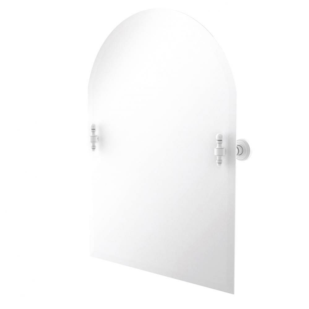 Frameless Arched Top Tilt Mirror with Beveled Edge