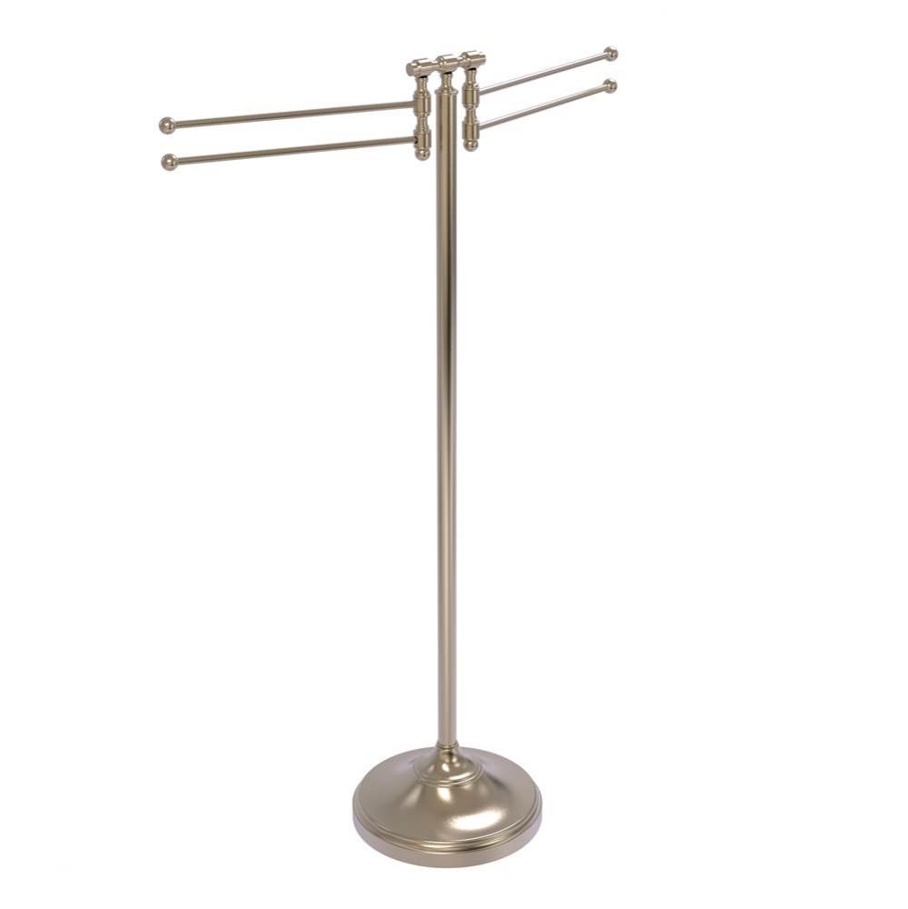 Towel Stand with 4 Pivoting Swing Arms