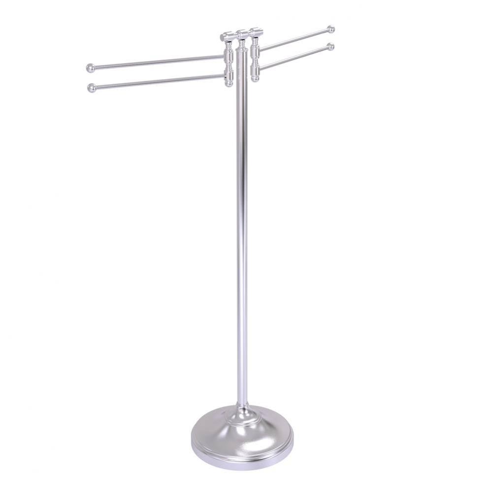 Towel Stand with 4 Pivoting Swing Arms