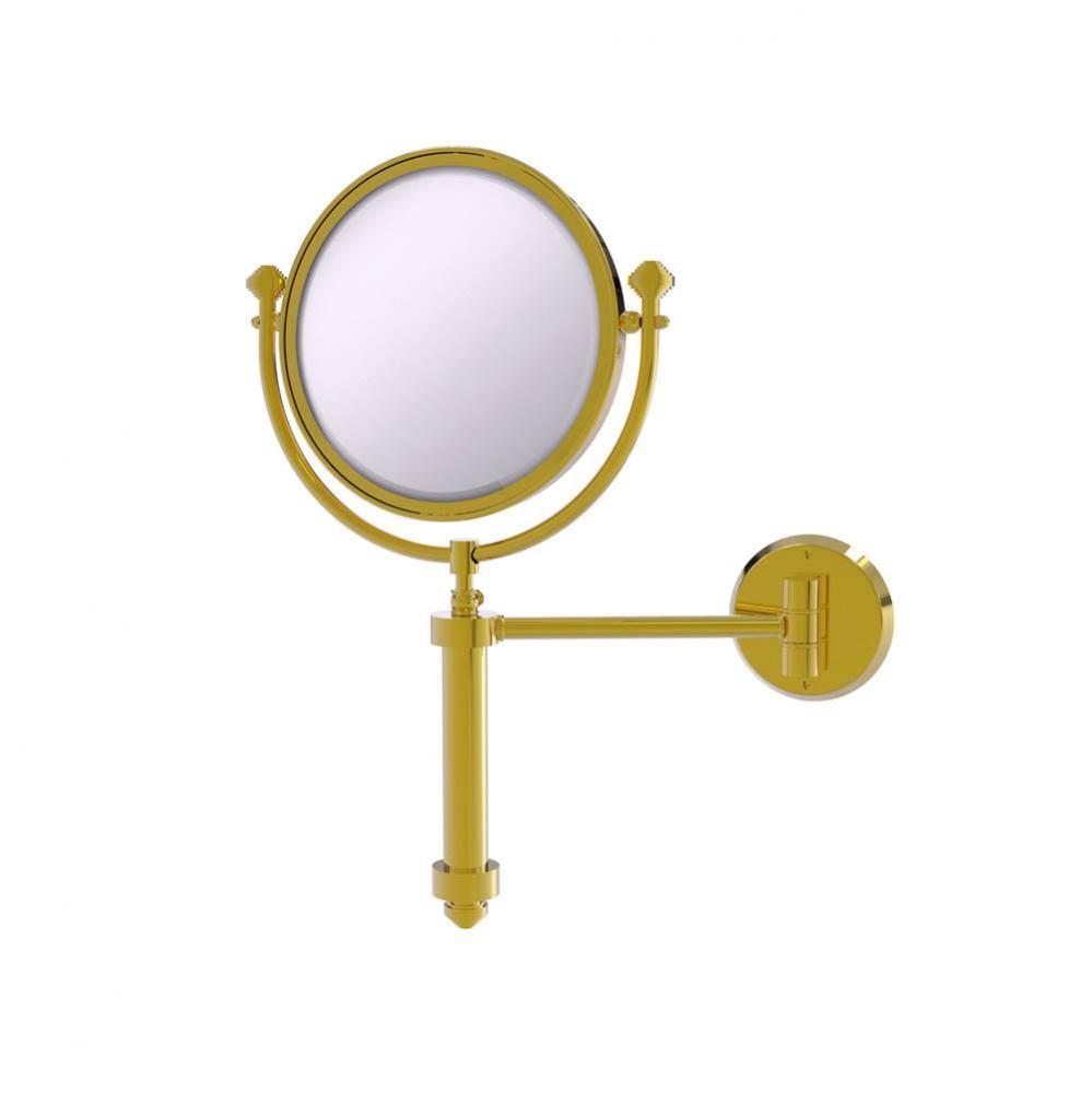 Southbeach Collection Wall Mounted Make-Up Mirror 8 Inch Diameter with 5X Magnification