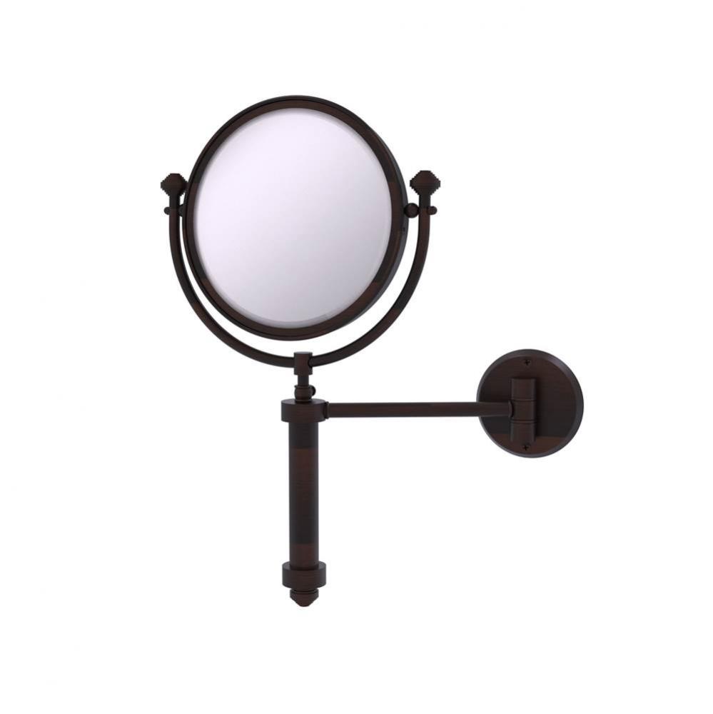 Southbeach Collection Wall Mounted Make-Up Mirror 8 Inch Diameter with 5X Magnification