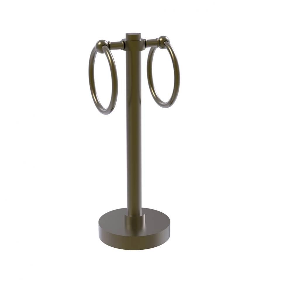 Southbeach Collection Vanity Top 2 Towel Ring Guest Towel Holder