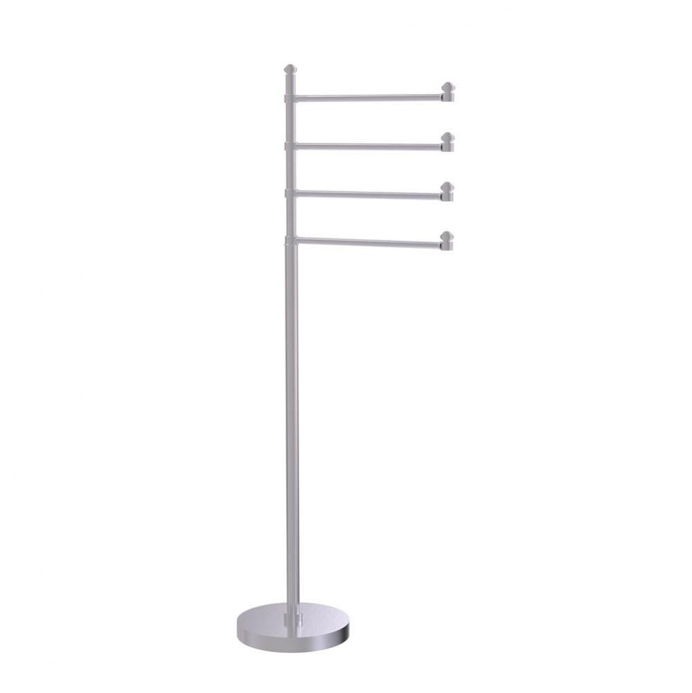 Southbeach Collection Free Standing 4 Pivoting Swing Arm Towel Stand