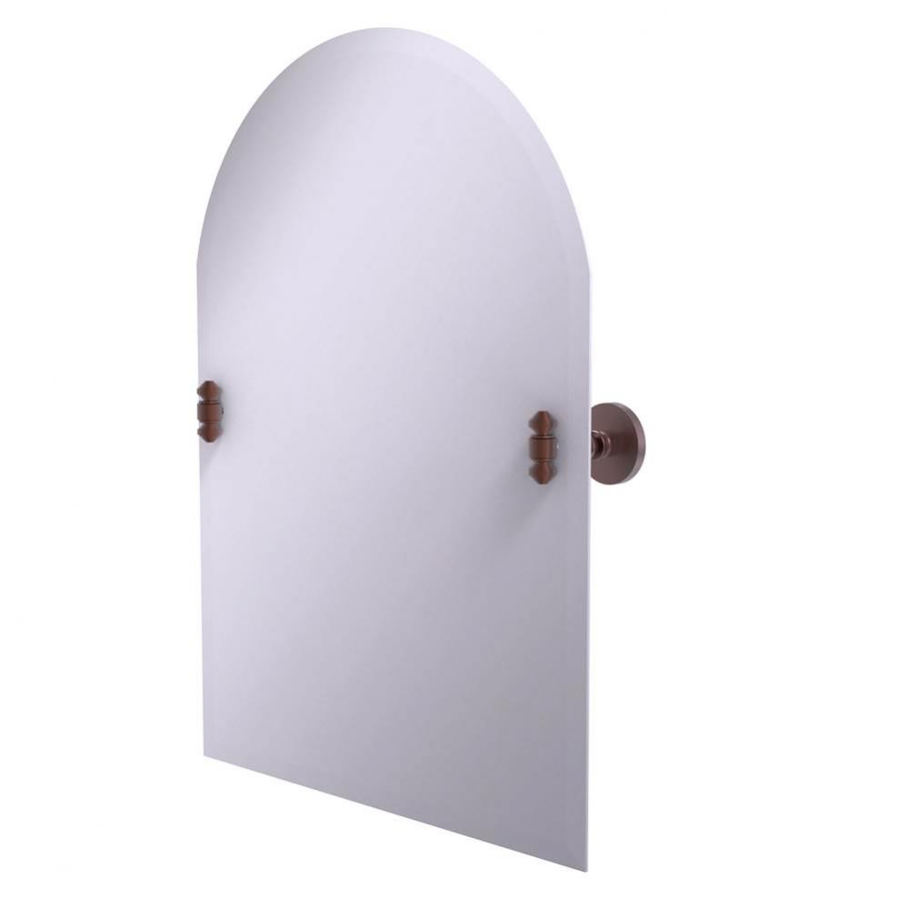 Frameless Arched Top Tilt Mirror with Beveled Edge