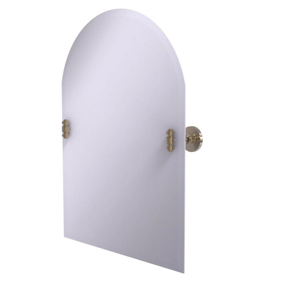 Frameless Arched Top Tilt Mirror with Beveled Edge