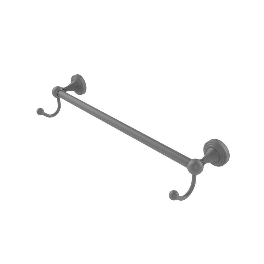 Sag Harbor Collection 18 Inch Towel Bar with Integrated Hooks