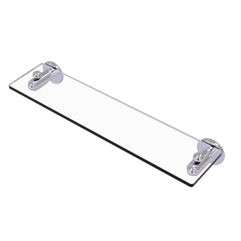 Soho Collection 22 Inch Glass Vanity Shelf with Beveled Edges