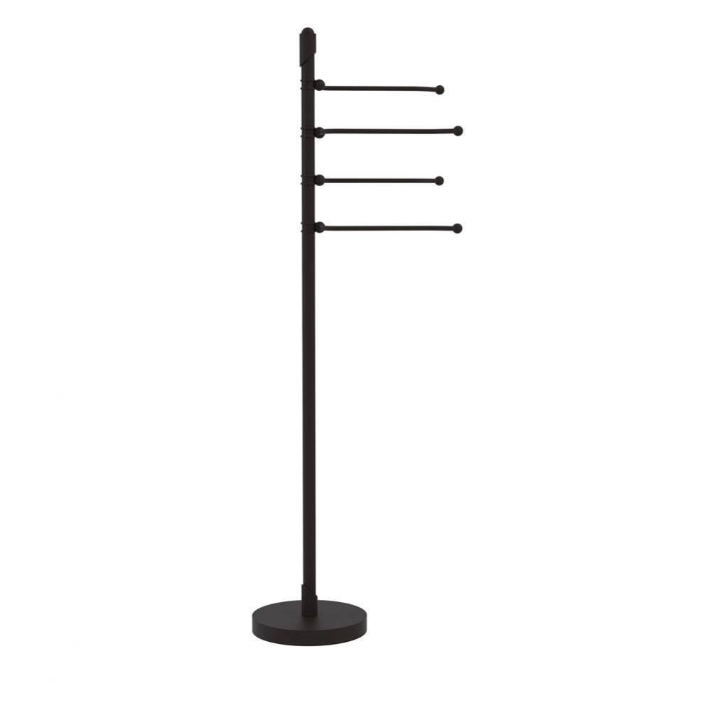 Soho Collection Free Standing 4 Pivoting Swing Arm Towel Stand