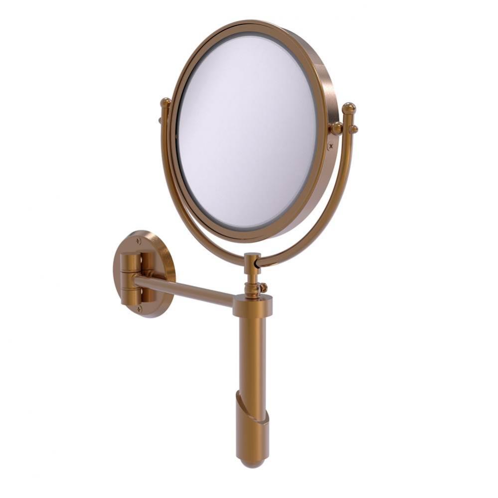 Soho Collection Wall Mounted Make-Up Mirror 8 Inch Diameter with 4X Magnification