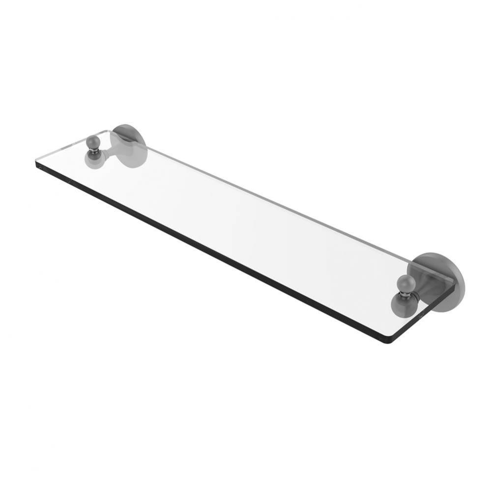 Shadwell Collection 22 Inch Glass Vanity Shelf with Beveled Edges