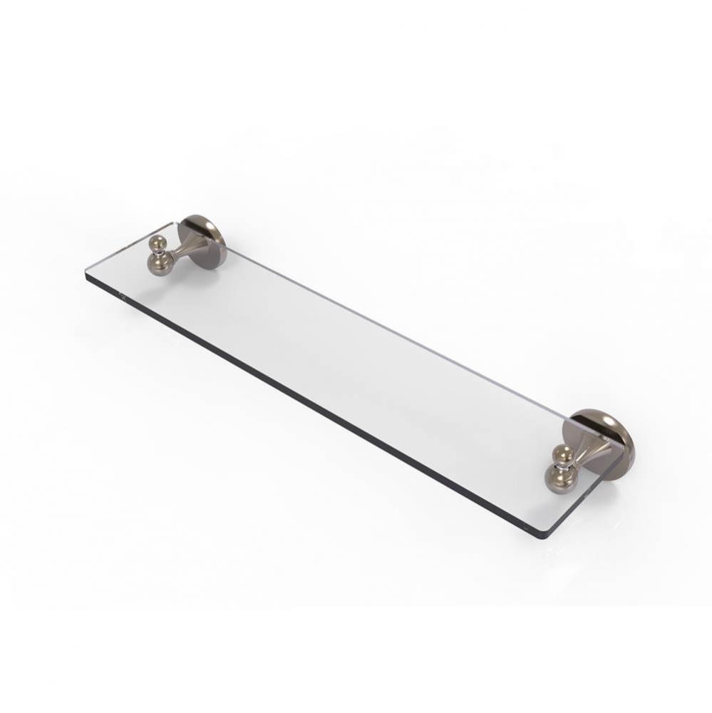 Shadwell Collection 22 Inch Glass Vanity Shelf with Beveled Edges