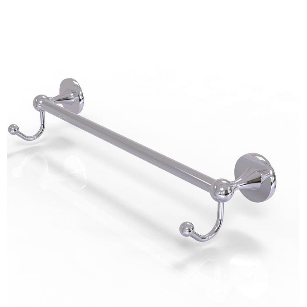 Shadwell Collection 18 Inch Towel Bar with Integrated Hooks
