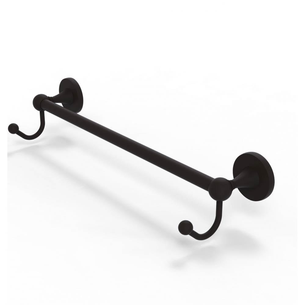 Shadwell Collection 30 Inch Towel Bar with Integrated Hooks