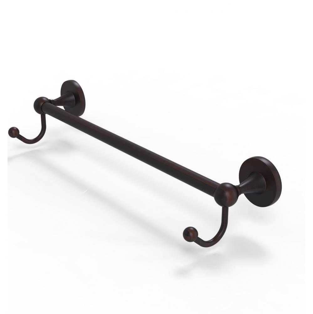 Shadwell Collection 36 Inch Towel Bar with Integrated Hooks