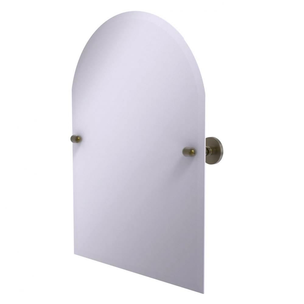 Frameless Arched Top Tilt Mirror with Beveled Edge