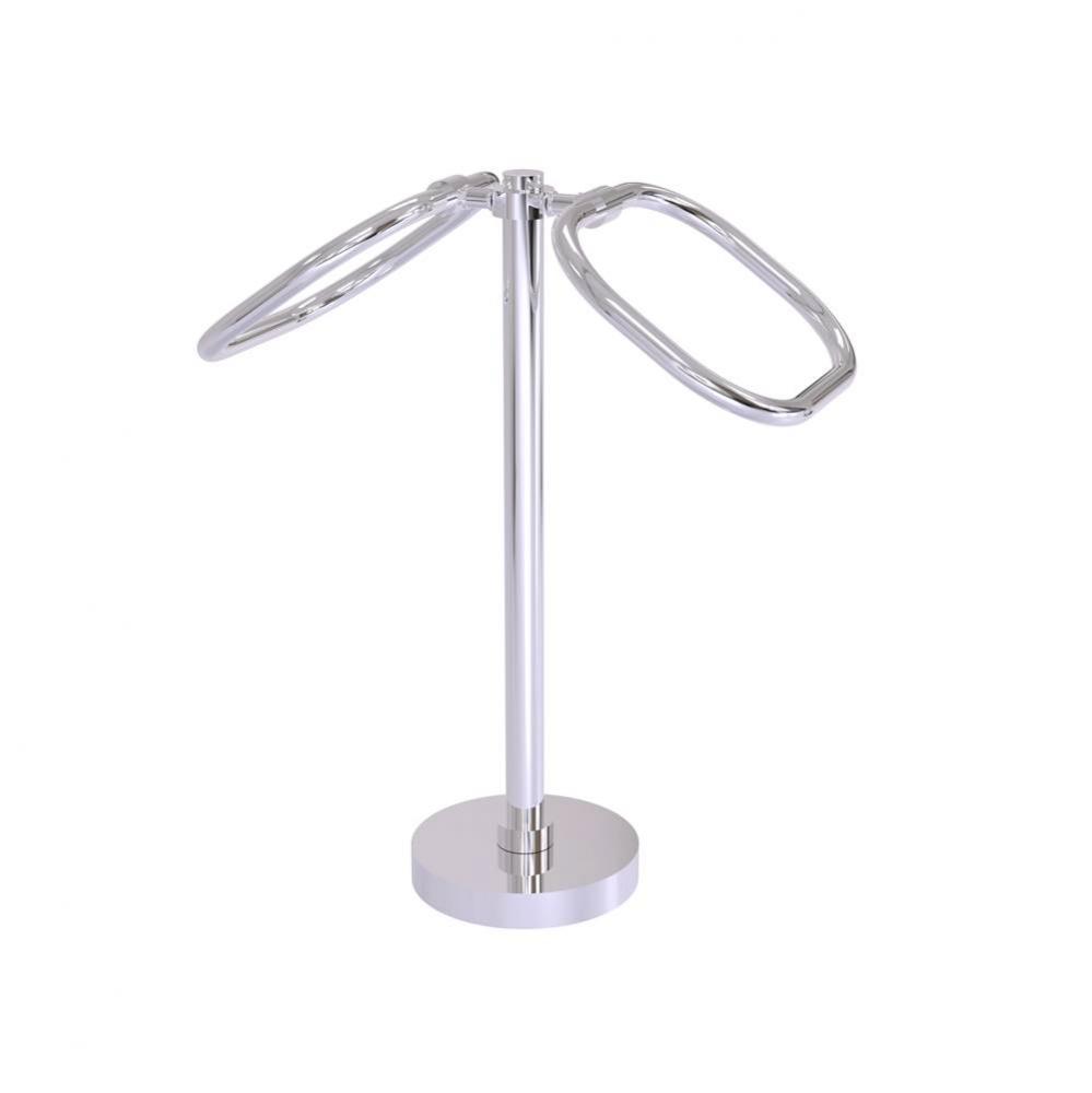 Two Ring Oval Guest Towel Holder