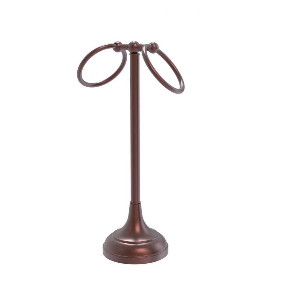 Vanity Top 2 Ring Guest Towel Holder