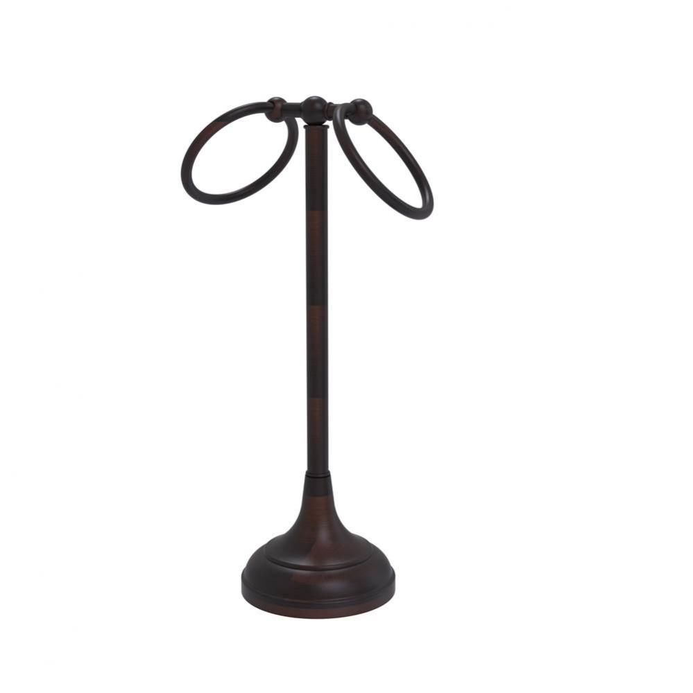 Vanity Top 2 Ring Guest Towel Holder