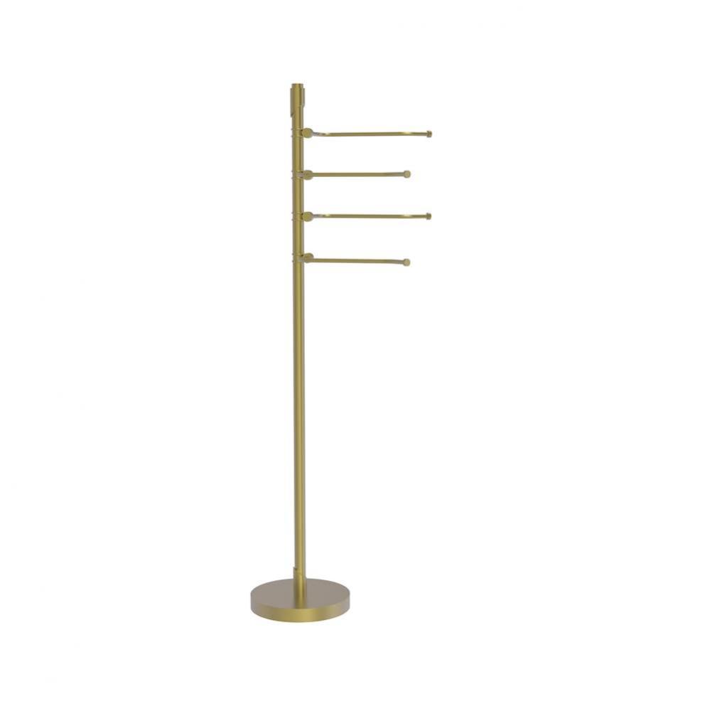 Floor Standing 49 Inch 4 Pivoting Swing Arm Towel Holder