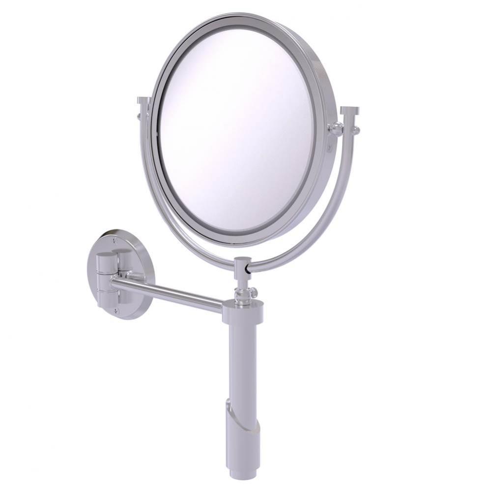 Tribecca Collection Wall Mounted Make-Up Mirror 8 Inch Diameter with 4X Magnification