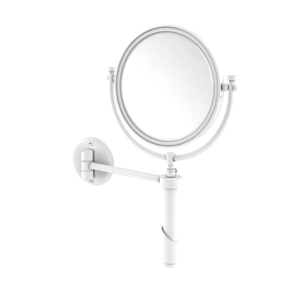 Tribecca Collection Wall Mounted Make-Up Mirror 8 Inch Diameter with 4X Magnification