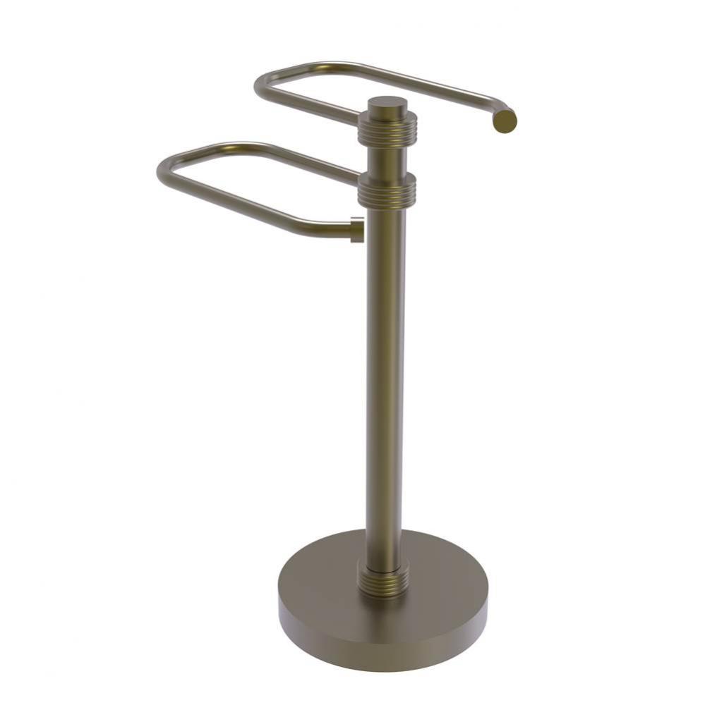 Free Standing Two Arm Guest Towel Holder