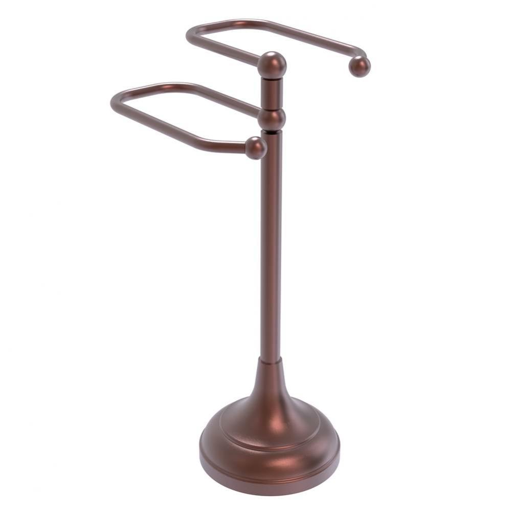 Free Standing Two Arm Guest Towel Holder