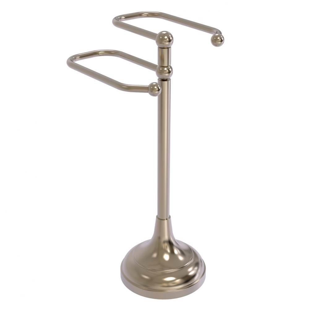 Free Standing Two Arm Guest Towel Holder