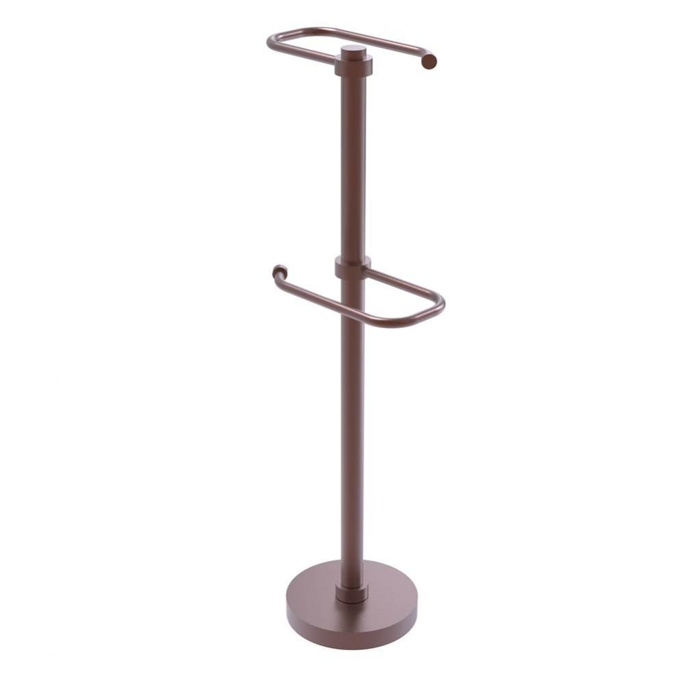 Free Standing Two Roll Toilet Tissue Stand