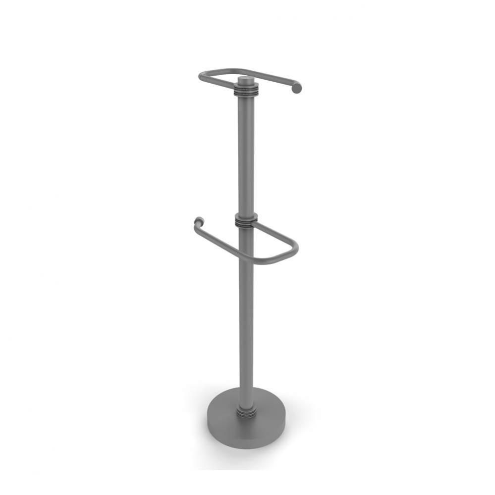 Free Standing Two Roll Toilet Tissue Stand