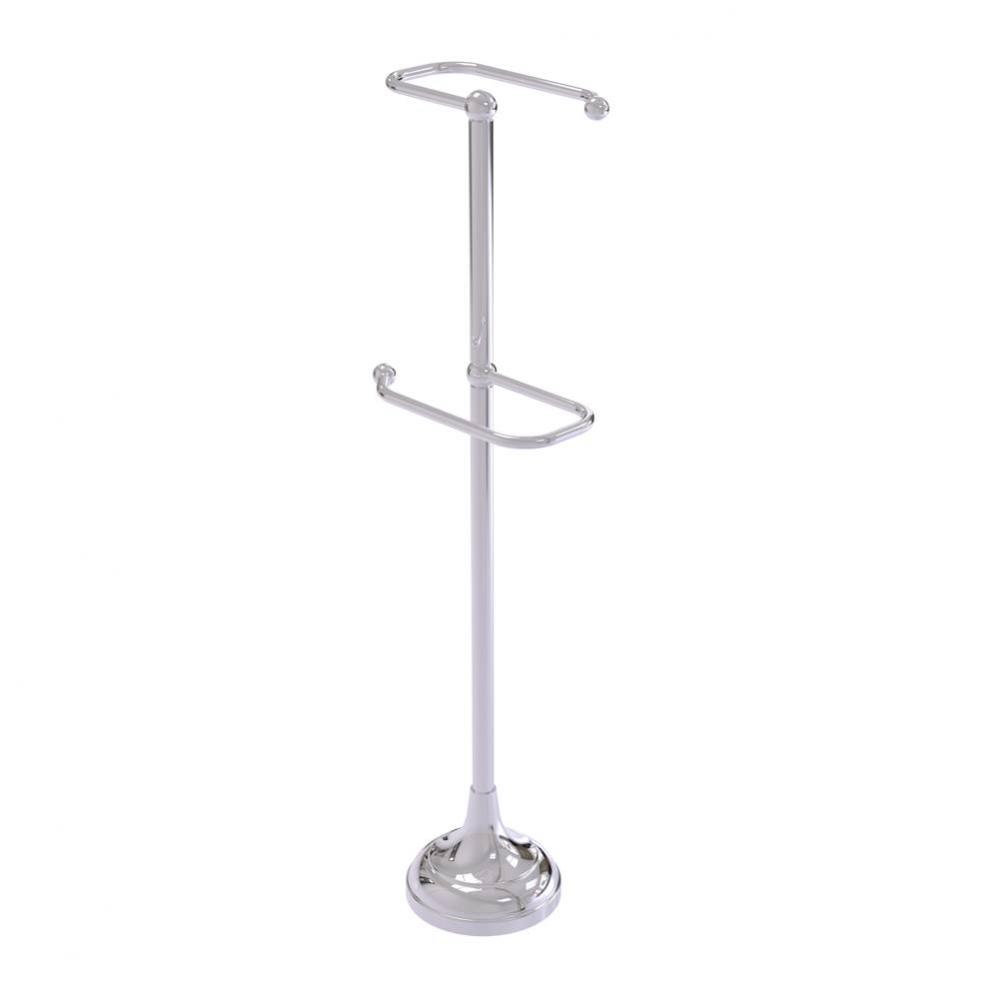 Free Standing Two Roll Toilet Tissue Stand