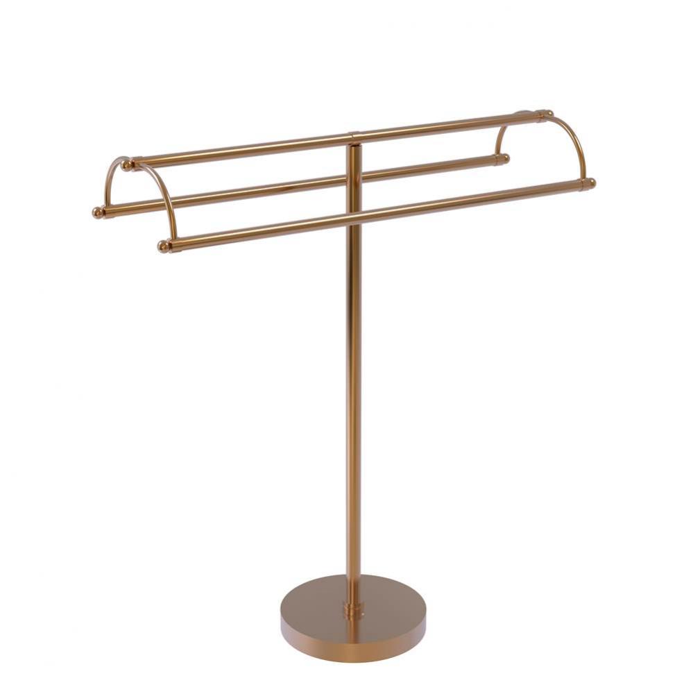 Free Standing Double Arm Towel Holder