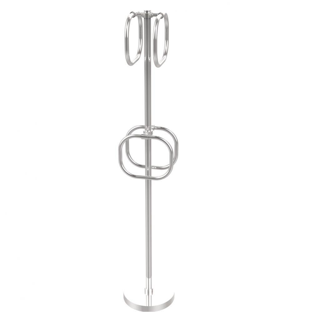 Towel Stand with 4 Integrated Towel Rings