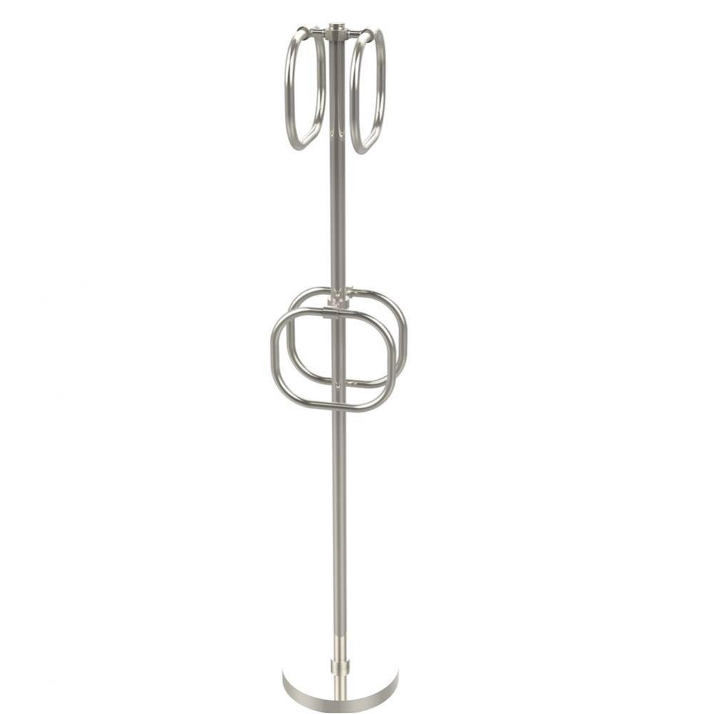 Towel Stand with 4 Integrated Towel Rings