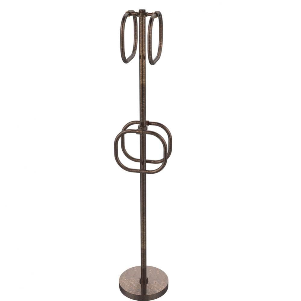 Towel Stand with 4 Integrated Towel Rings