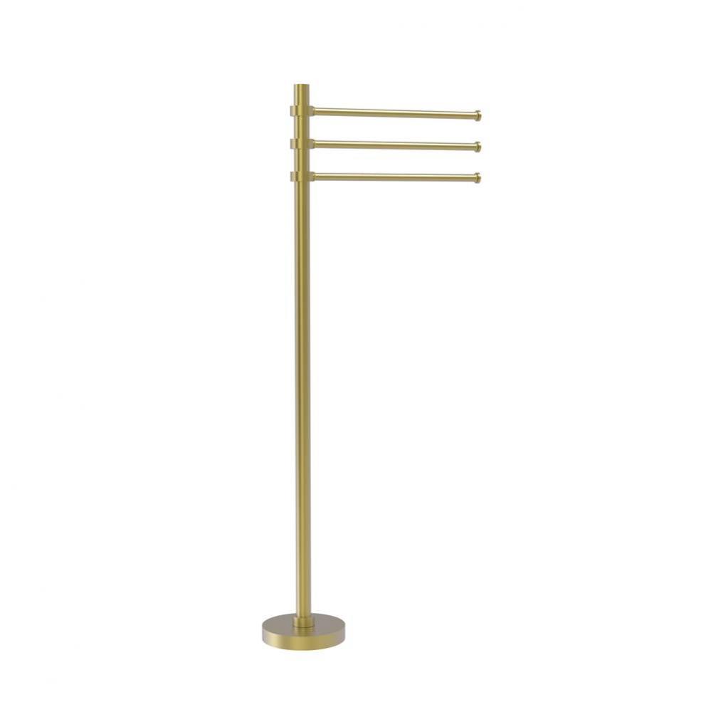 Towel Stand with 3 Pivoting 12 Inch Arms