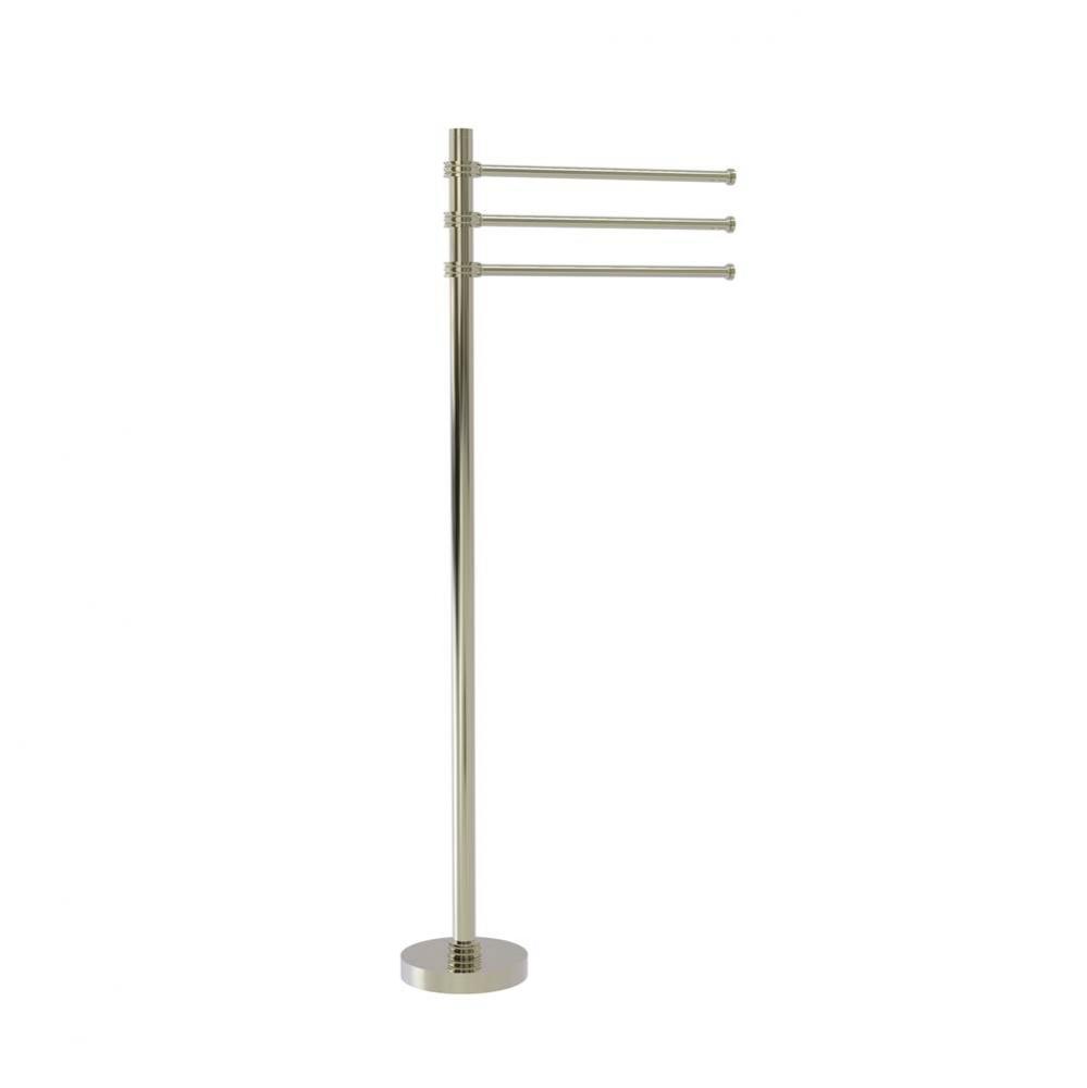 Towel Stand with 3 Pivoting 12 Inch Arms