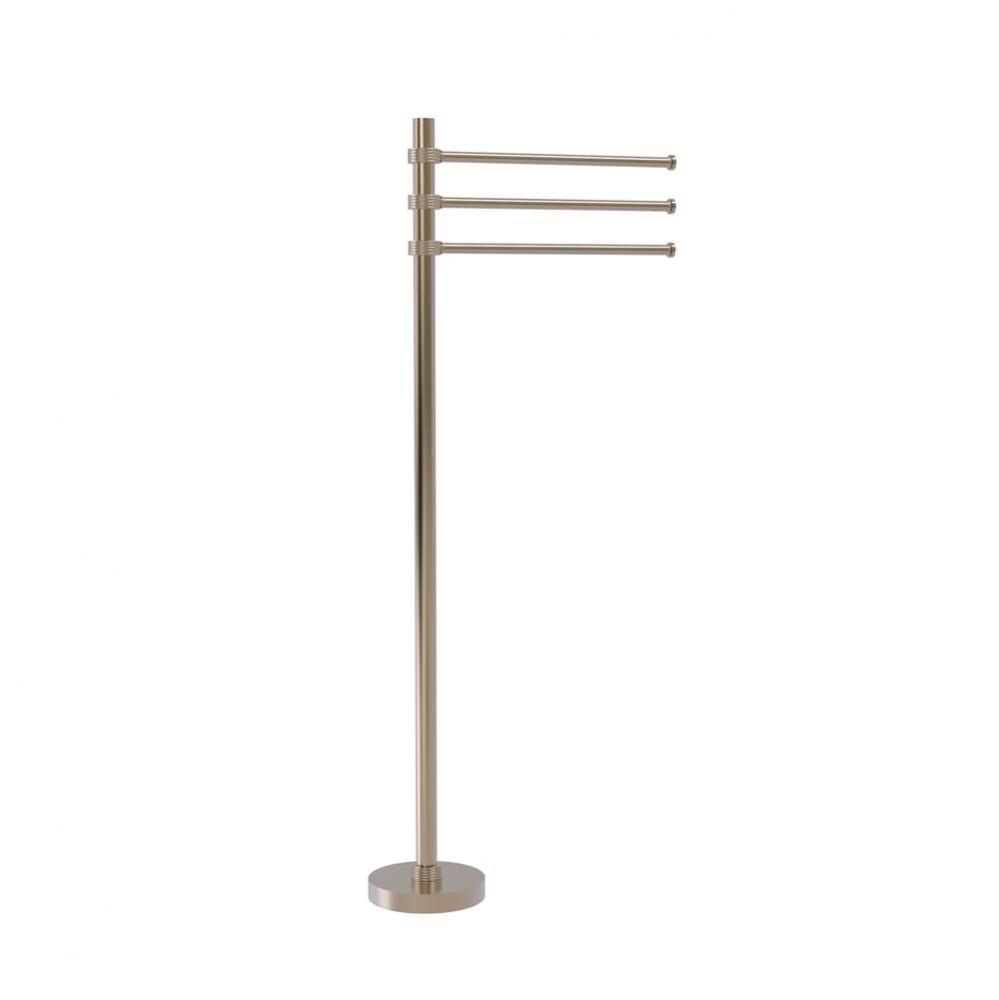 Towel Stand with 3 Pivoting 12 Inch Arms