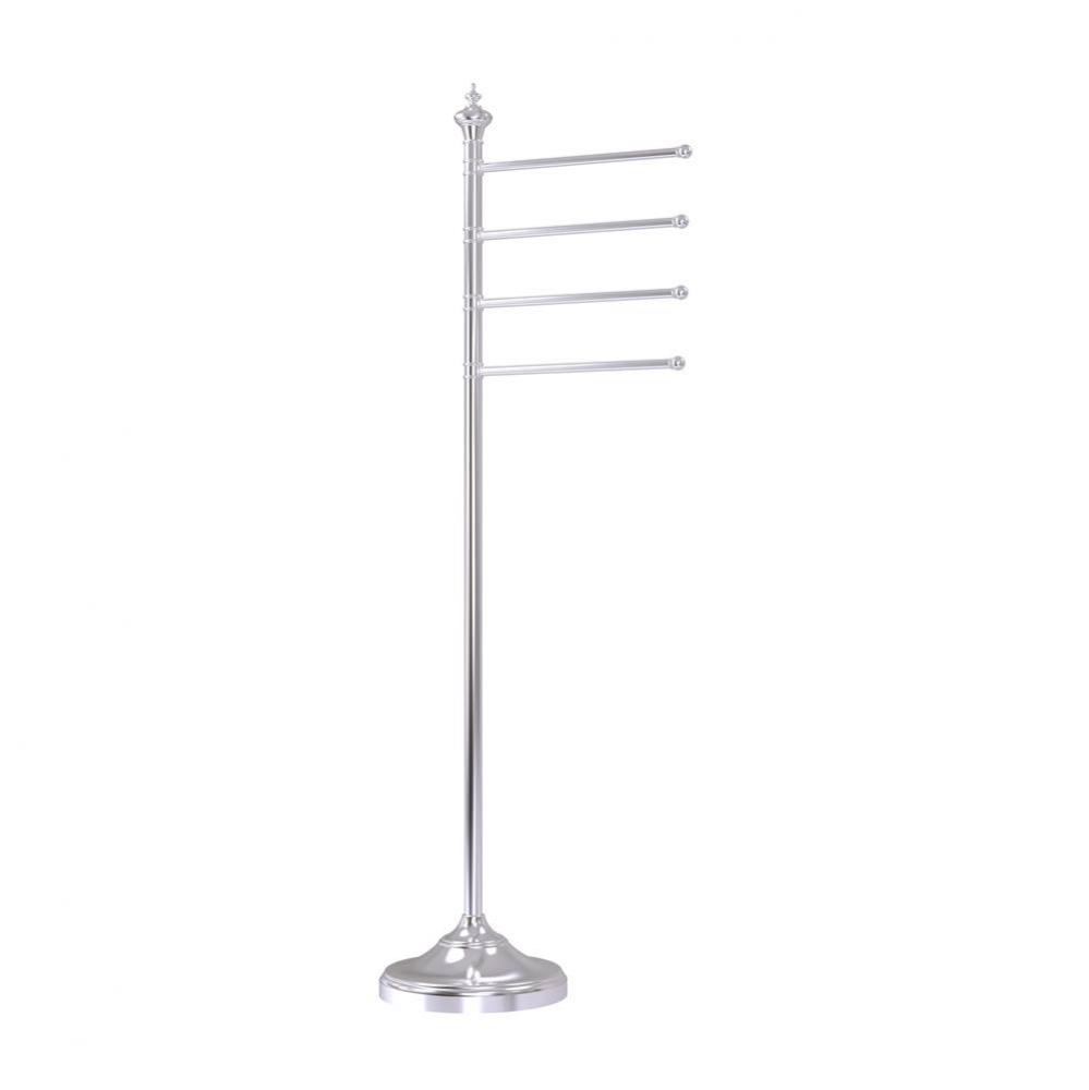 Floor Standing 4 Pivoting Swing Arm Towel Holder