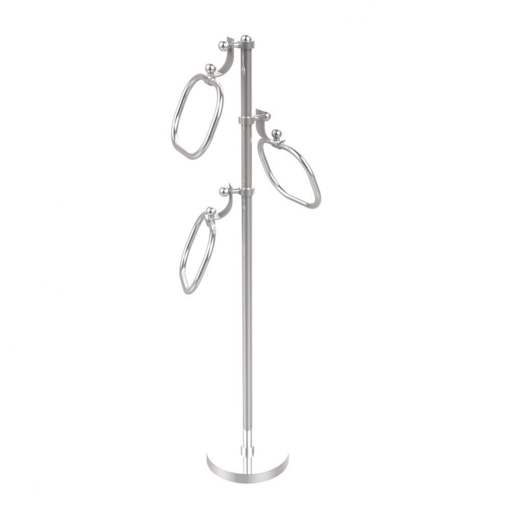 Towel Stand with 9 Inch Oval Towel Rings