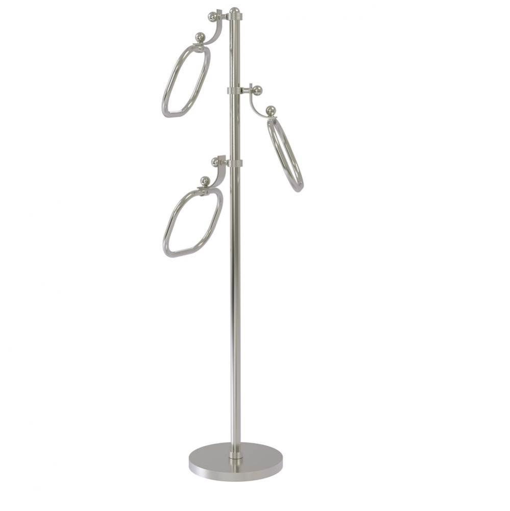 Towel Stand with 9 Inch Oval Towel Rings